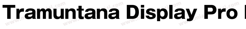 Tramuntana Display Pro Heavy字体转换